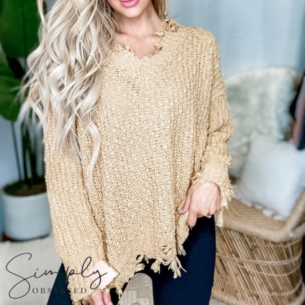 Wishlist Distressed Sweater S/M